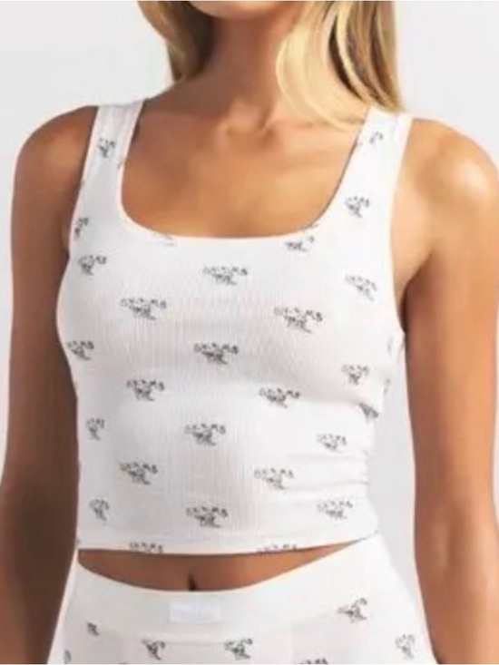 SKIMS Tops - 🪽SKIMS Cotton Rib Tank | Marble Angel Print | M | NWOT 🏷️